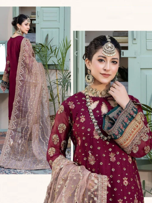 Embroidered Chiffon Organza - Image 5