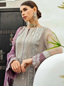 Luxe Embroidered Chiffon -Harmony Shop Pakistani Dress C1207J 4