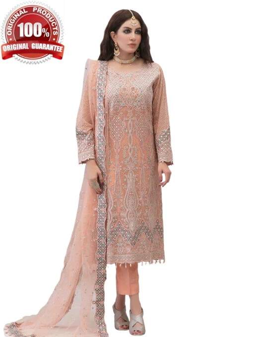Embroidered Crinkle Chiffon - Image 2