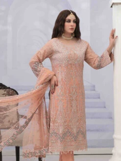 Embroidered Crinkle Chiffon -Harmony Shop Pakistani Dress C1271A 5