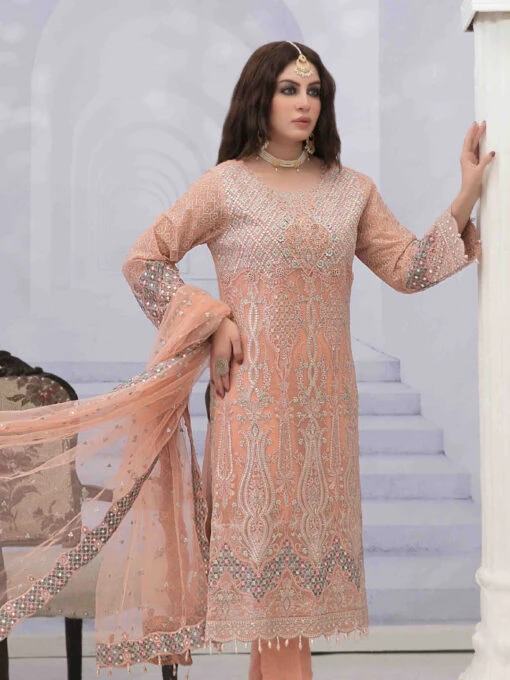 Embroidered Crinkle Chiffon - Image 5