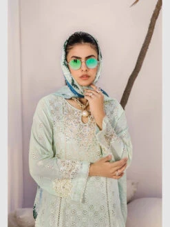 Schiflli Embroidered Lawn -Harmony Shop Pakistani Dress C1272H 4