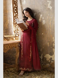 Mist Embroidered Chiffon -Harmony Shop Pakistani Dress C1296H 3