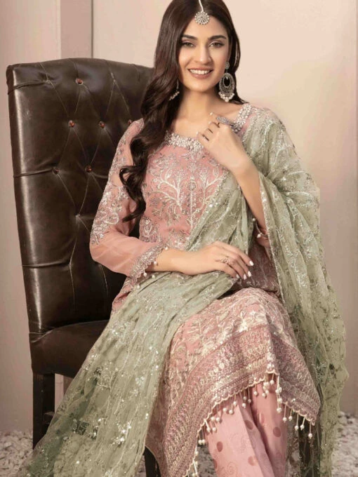 Chiffon Jacquard Embroidery - Image 4