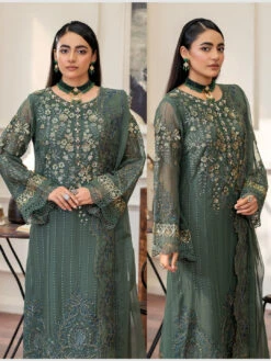 Hand Embellished Chiffon -Harmony Shop Pakistani Dress C1336E 4