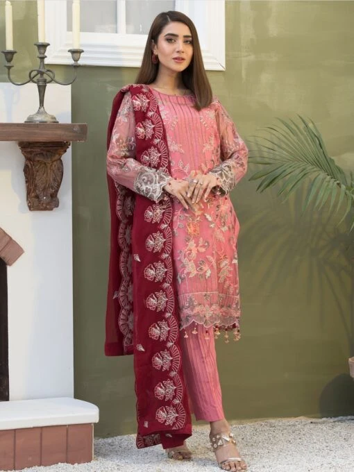 Embroidery On Organza & Silk