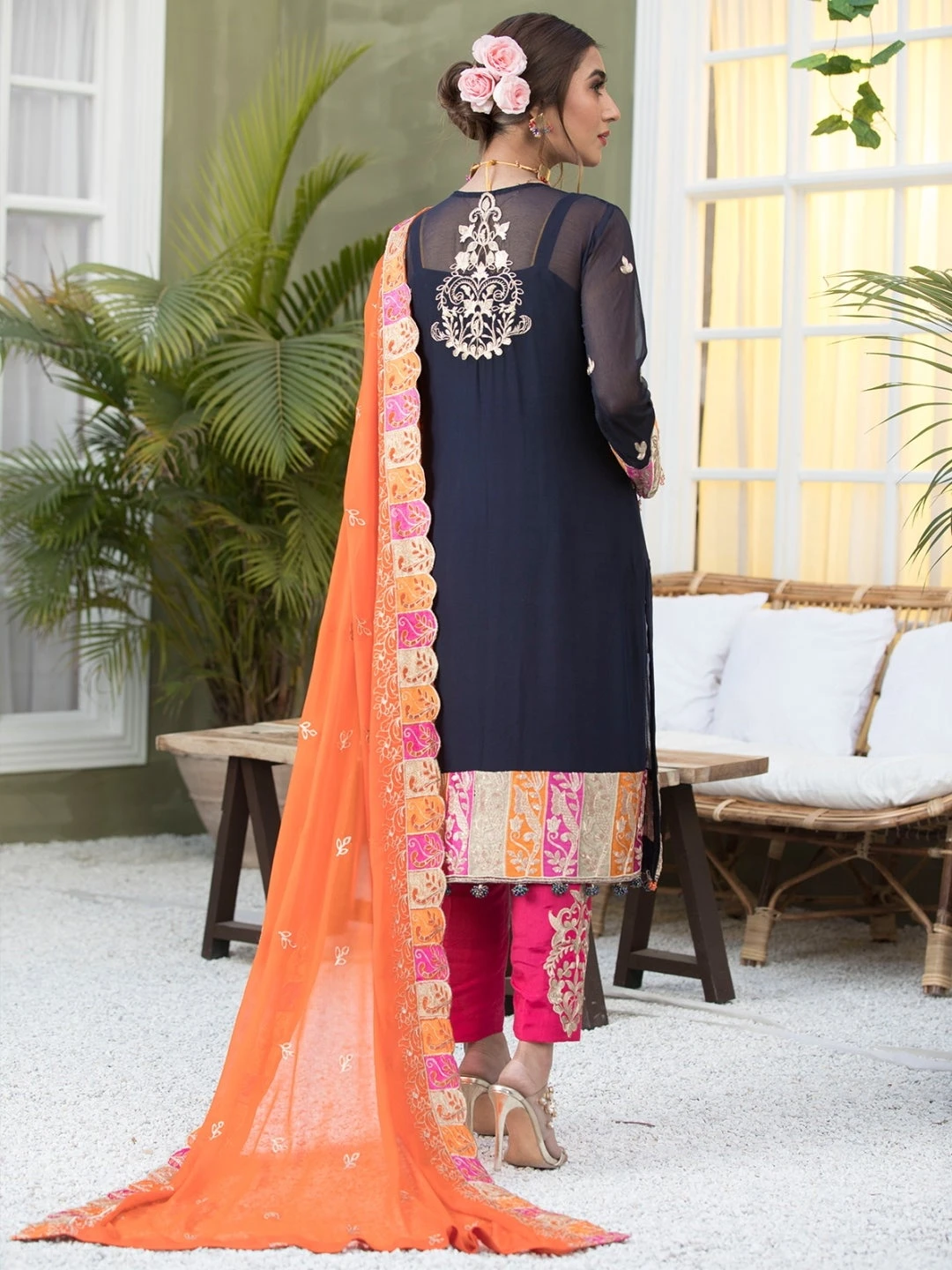 Embroidery On Chiffon & Silk - Image 2