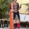 Embroidery On Chiffon & Silk -Harmony Shop Pakistani Dress C500D 2 25a8c929 e60c 4348 8a76 6657773785a3