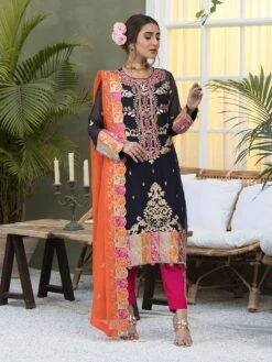 Embroidery On Chiffon & Silk