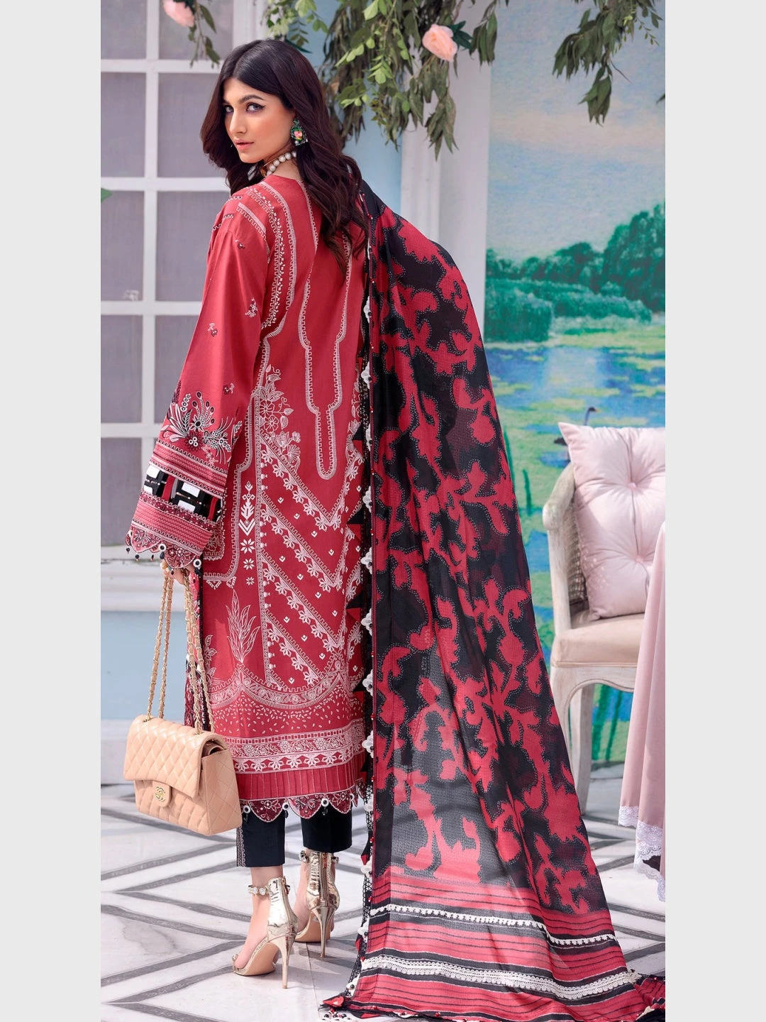 Designer Schiffli Lawn - Image 2