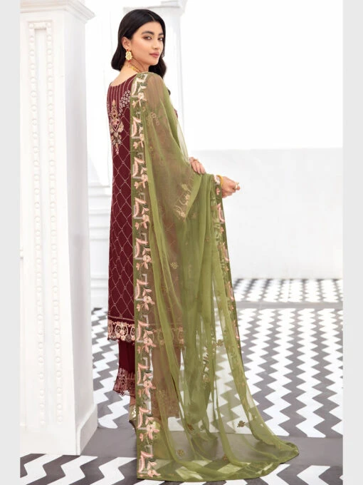 Designer Embroidered Chiffon Sequins - Image 2