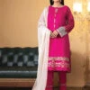 Embroidery On Chikan Kari Lawn -Harmony Shop Pakistani Dress C793F 1