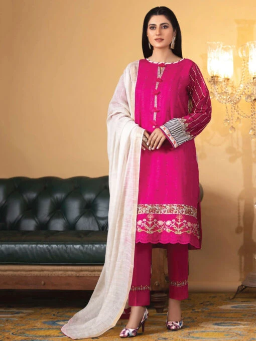 Embroidery On Chikan Kari Lawn