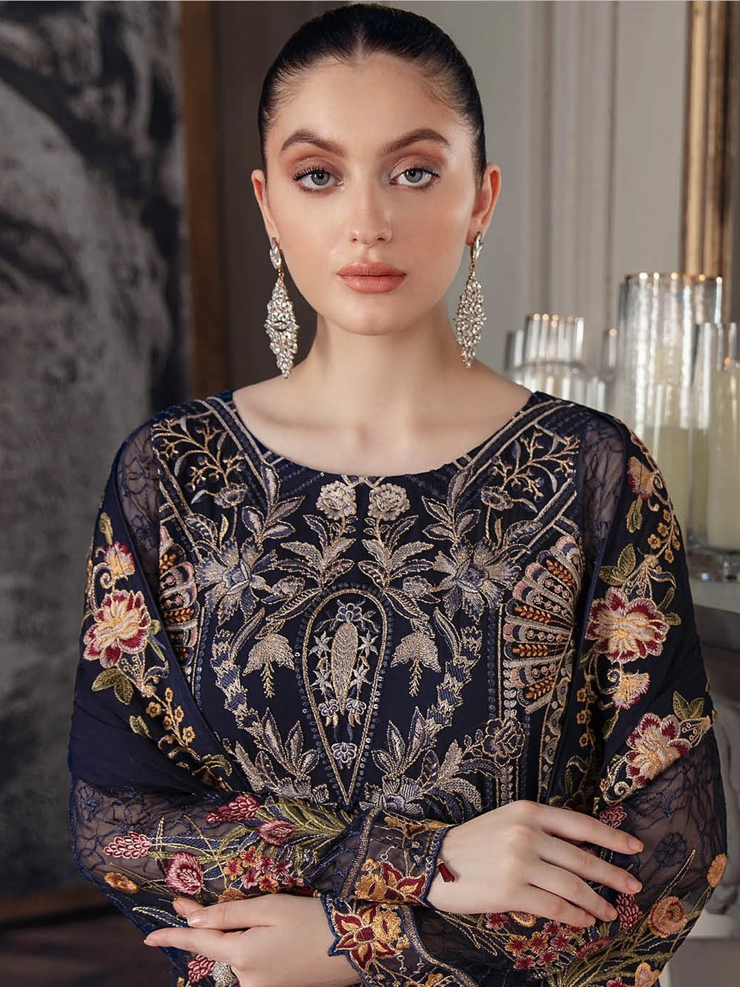 Embroidered Designer Chiffon - Image 3