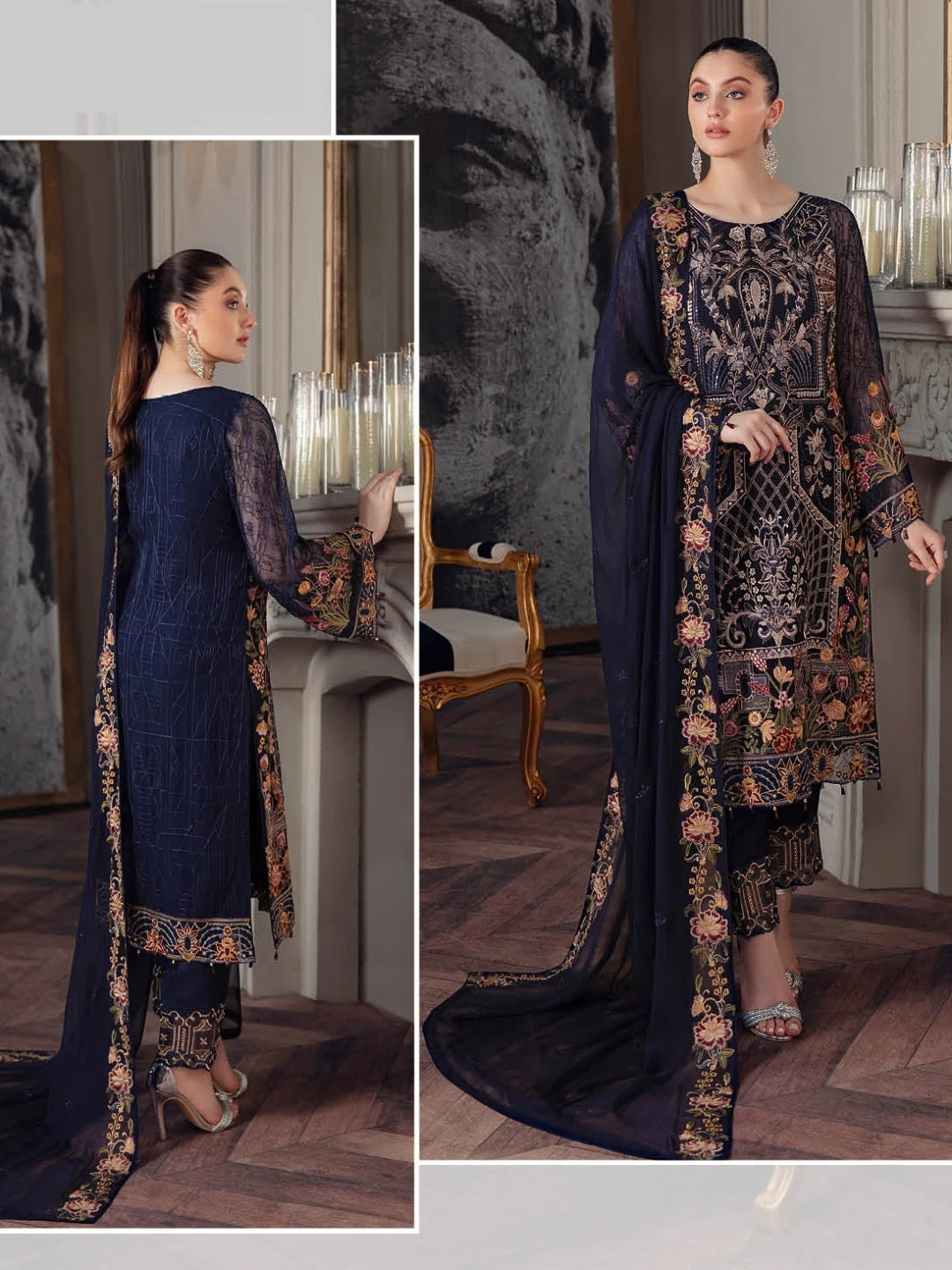 Embroidered Designer Chiffon - Image 4