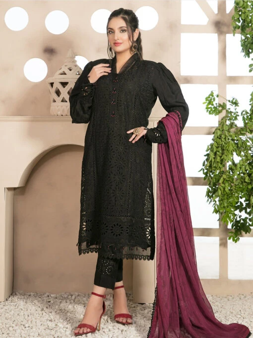 Schiffli Embroidered Viscose