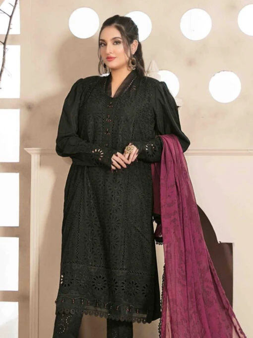 Schiffli Embroidered Viscose - Image 2