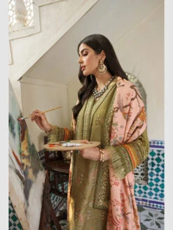 Linen & Woolen Embroidery -Harmony Shop Pakistani Dress C820P 2