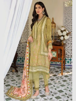 Linen & Woolen Embroidery -Harmony Shop Pakistani Dress C820P 5