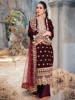 Designer Embroidered Velvet -Harmony Shop Pakistani Dress C836D 2