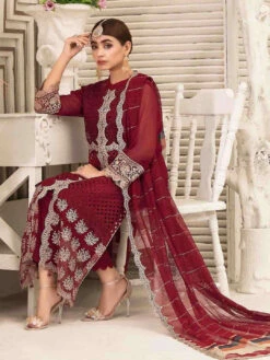 Luxury Chiffon Embroidery -Harmony Shop Pakistani Dress C871A 2