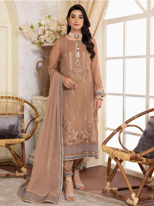 Embroidered Polly Chiffon