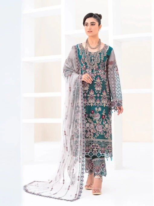 Embroidered Luxe Net Sequence