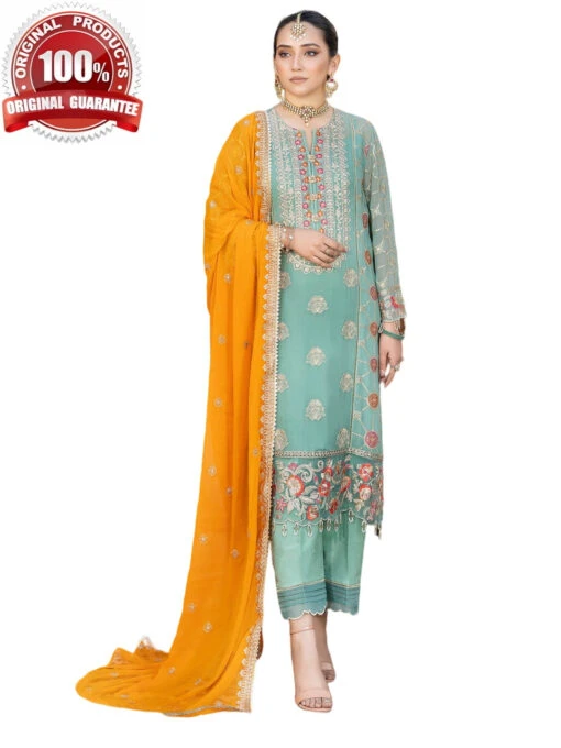 Majestic Embroidered Chiffon - Image 2