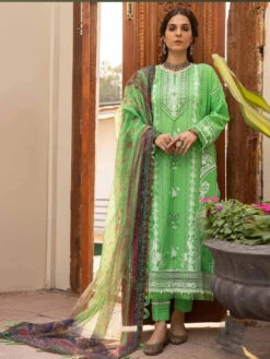 Embroidered Lawn & Net