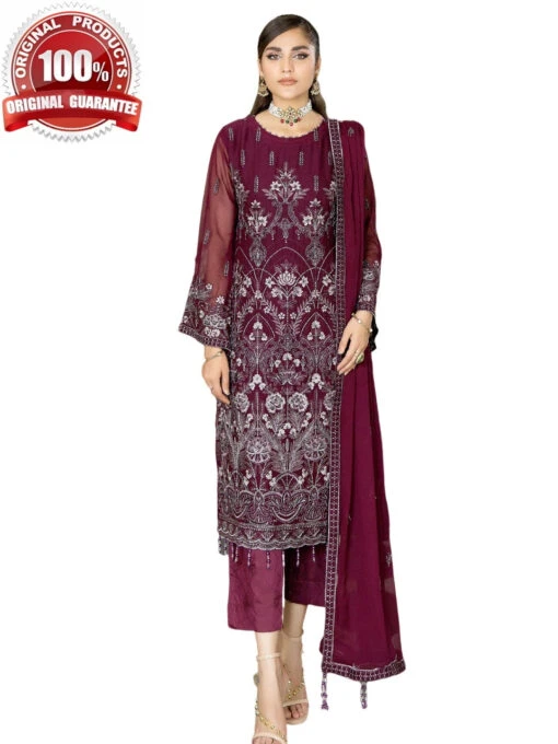 Embroidered Viscose Chiffon - Image 2