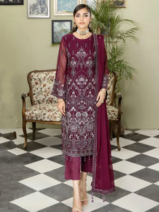 Embroidered Viscose Chiffon