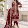 Embroidered Chiffon & Silk -Harmony Shop Pakistani Suit C511G 2