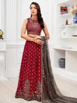 Sequin Embroidered Chiffon -Harmony Shop Pakistani Suit C587B 1 46fc6a10 d105 4c8a 9a2f a06ec495062d