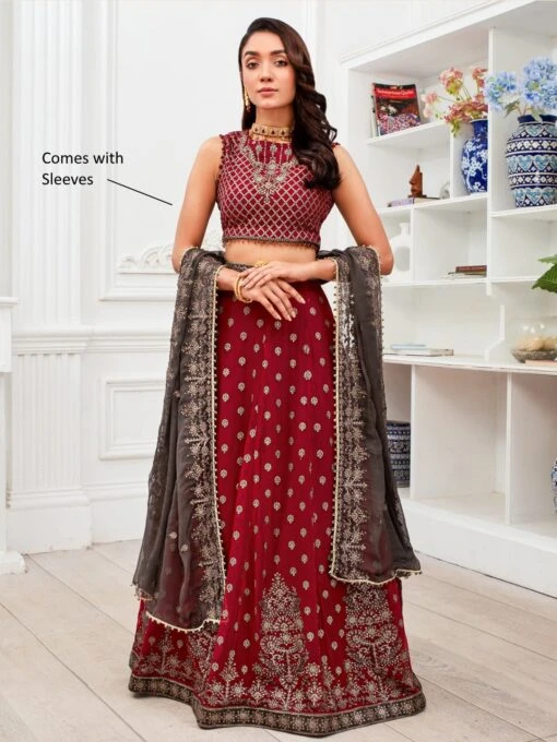 Sequin Embroidered Chiffon