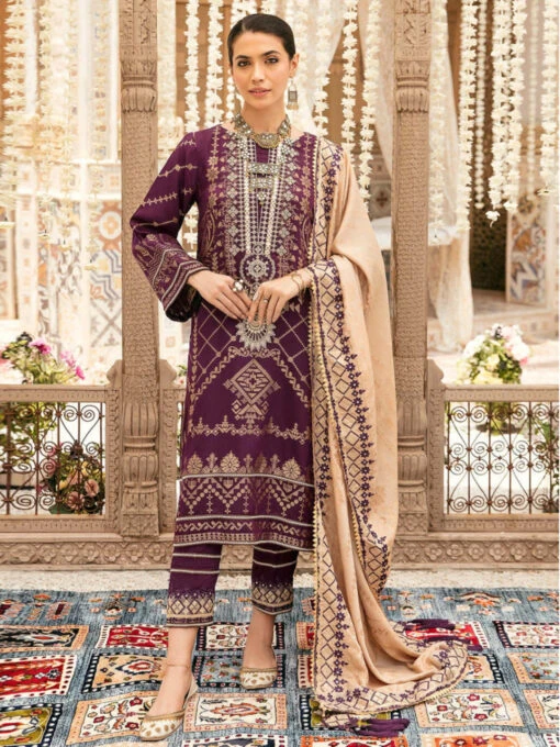Embroidered Linen Jacquard