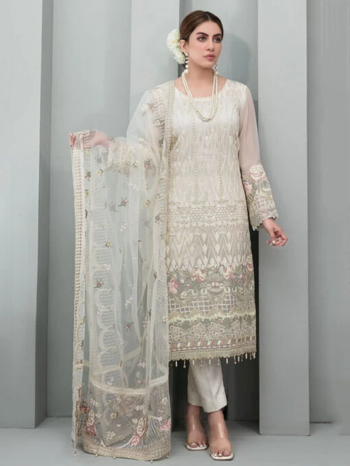 Exclusive Chiffon Embroidered