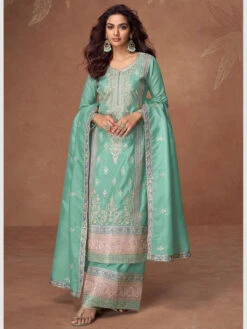 Organza Art Silk -Harmony Shop Palazzo Indian C1310A 3