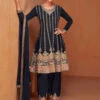 Embroidery On Real Chinon -Harmony Shop Salwar Kameez C1258C 3