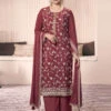 Embroidered Thread Chinon -Harmony Shop Salwar Kameez C1284D 4