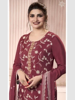 Embroidered Thread Chinon -Harmony Shop Salwar Kameez C1284D 5