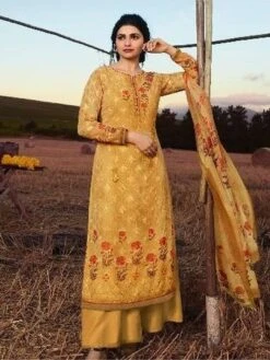 Georgette Embroidered Suit