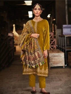 Velvet Embroidery Suit