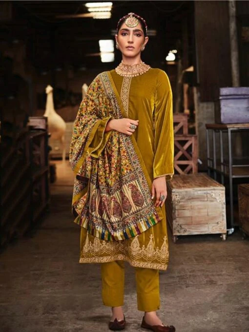 Velvet Embroidery Suit