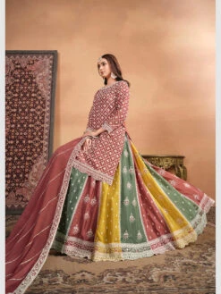 Embroidery On Chinon -Harmony Shop Salwar Suit C1148B 1