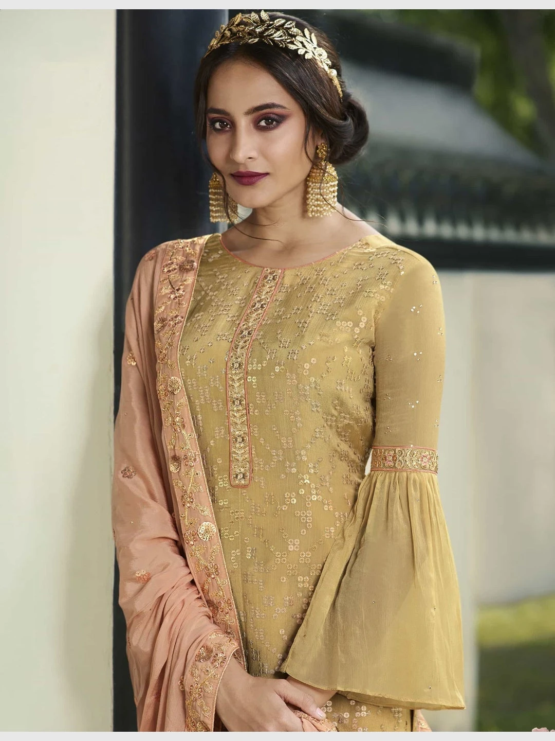 Embroidered Pure Viscose Chinon - Image 2