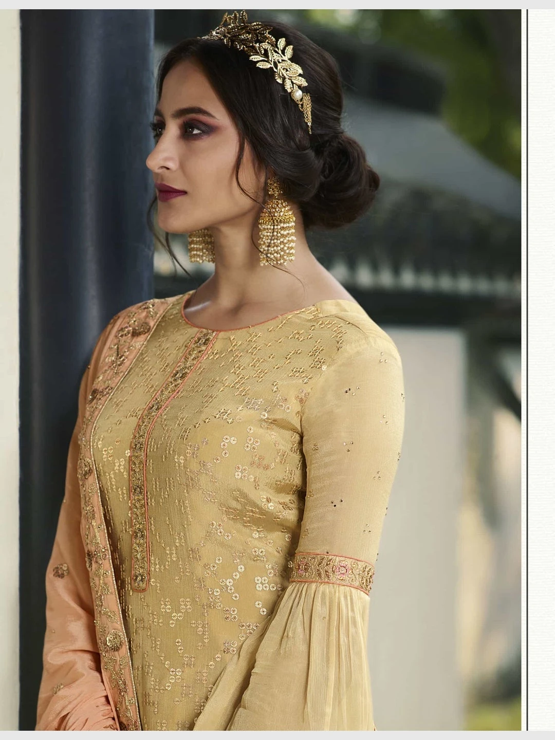 Embroidered Pure Viscose Chinon - Image 4