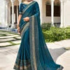 Chiffon Zari Embroidery -Harmony Shop Saree S083D 2