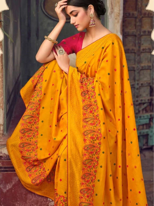 Art Silk Zari Embroidery - Image 3