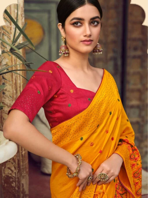 Art Silk Zari Embroidery - Image 4