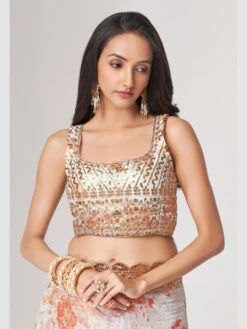 Organza Sequins Embroidery -Harmony Shop Saree S117A 1